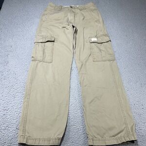 Levi's Cargo Pants Mens 29x32 Beige Loose Straight Relaxed Fit Utility Workwear